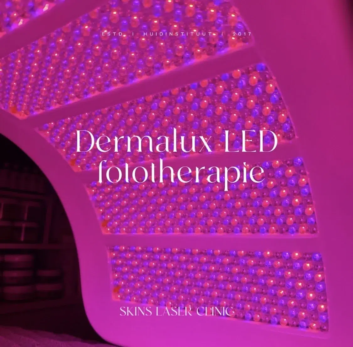 Dermalux LED fototherapiepaneel in Skins Laser Clinic